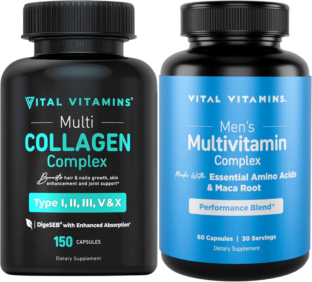 Vital Vitamins Multi Collagen Capses + Ανδρικές Πολυβιταμίνες