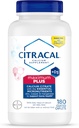 Citracal Maximum Plus, 650 mg Κιτρικό ασβέστιο, απορροφάται εύκολα και είναι εξαιρετικά διαλυτό με 25 mcg (1000 IU) Βιταμίνη D3, Υποστήριξη για την Υγεία των Οστών, Συμπλήρωμα ασβεστίου για ηλικίες 12+, 180 Count (Packaging May Vary)