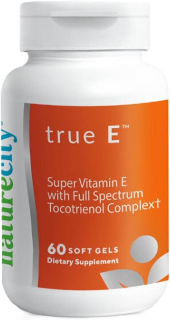 NatureCity True-E Full Spectrum Tocotrienols Vitamin E & Natural Alpha Tocopherol Supplement 