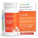NatureCity True-E Full Spectrum Tocotrienols Vitamin E & Natural Alpha Tocopherol Supplement 