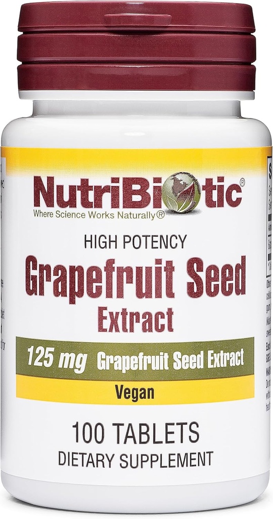 NutriBiotic – Grapefruit Extract δισκία 125mg, 100 Count 