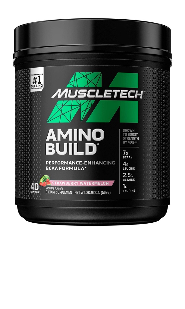 Muscletech Whey Protein Powder & BCAA Amino Acids Powder Muscle Building Formula με Whey Isolate, Peptides, BCAAs & Electrolytes (4 Λίρες, 40 Σερβίρεις)