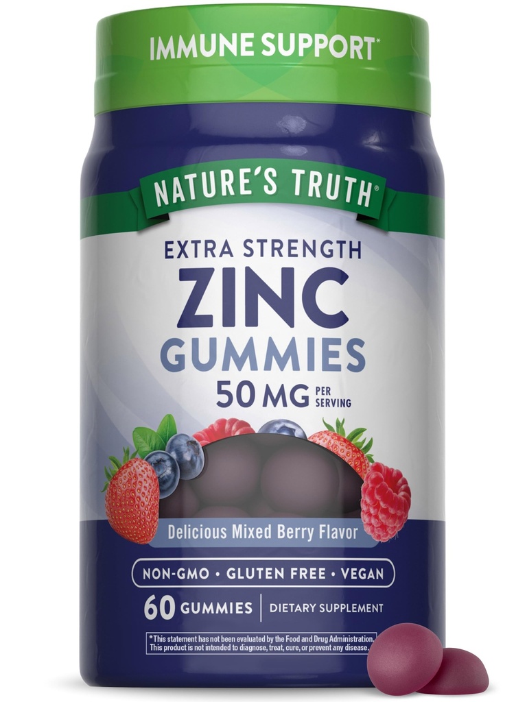 Nature's Truth Zinc Gummies for Adults 