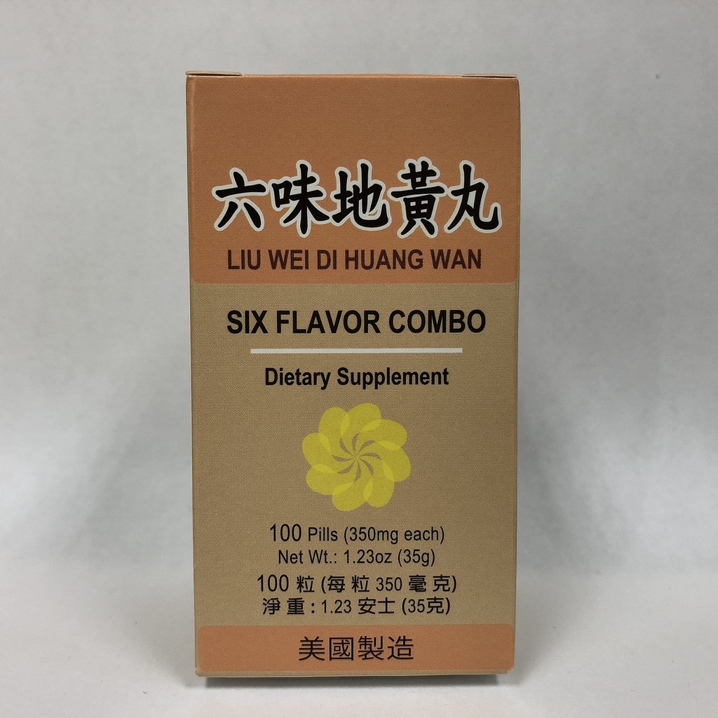 Έξι Combo Γεύσης :: Liu Wei Di Huang :: Βότανο συμπλήρωμα για Ζάλη, Εφίδρωση, Εμβοές :: Made in USA