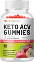 Keto ACV Gummies Advanced Weight Loss & Rapid Belly Fat Burn - Χωρίς ζάχαρη Γλουτένη Super Apple συμπλήρωμα διατροφής για γυναίκες (1200MG)