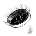 Lashify Curl 12mm Gossamer επεκτάσεις βλεφαρίδων ξαναγεμίζουν, χρώμα στάχτης, DIY ψευδείς βλεφαρίδες για μια φυσική εμφάνιση
