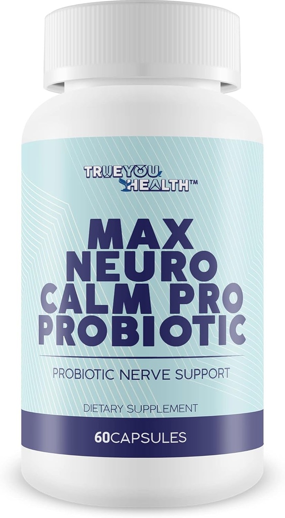 Max Neuro Calm Pro Probiotic - Probiotic Nerve Support - 40 Billion CFU Premium Formula - Υποστήριξη Mood - Βοήθεια Βελτιωμένη Νεύρο Υγεία - Υποστήριξη Οπίσθια Υγεία - Υποστήριξη Φυσική Ανοσοποιητική λειτουργία