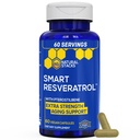 Συμπλήρωμα ρεσβερατρόλης - 250mg Trans-Reεσβερατρόλη & 10mg Trans-Πτεροστιλμπένη - Συμπλήρωμα αντιοξειδωτικών με 200mg εκχύλισμα κόκκινου κρασιού - Επιπλέον υποστήριξη γήρανσης - 60 ιαπωνικές κάψουλες Knotweed