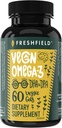 Vegan Omega 3 DHA: Algae Oil, πιο κριτική, Carragenan δωρεάν, βιώσιμη, δοκιμαστεί, χωρίς βαρέα μέταλλα, Fish Oil Alt, Φυτική βάση Omega. Υποστηρίζει καρδιά, εγκέφαλο, κοινή υγεία w/DPA