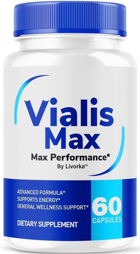 Vialis Max χάπια για άνδρες - Επίσημη Vialis Max Premium αρσενική φόρμουλα υποστήριξης για γρήγορη ενέργεια, αντοχή και απόδοση, VialisMax κάψουλες Advanced Formula, 60 κάψουλες για 1 μήνα