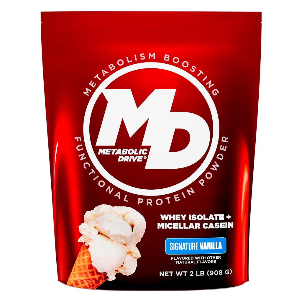 Biotest Metalbolic Drive Protein - Low-Carb Flavor-Bomb, 20 υπηρεσίες - Whey Isolate + Micellar Casein - Υπογραφή Βανίλια