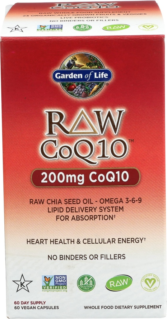 Κήπος της Ζωής Raw Coq10, 60 Ct