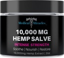 Ιατρικά θαύματα Hemp Salve Έντονη δύναμη 10.000 MG. Ιδανικό για HIPs, αρθρώσεις, λαιμό, πλάτη, αγκώνες, δάχτυλα, χέρια και γόνατα. 100% Φυσικό - Περήφανα Κατασκευασμένο στις ΗΠΑ