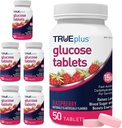 TRUEplus® Glucose Tables, Βατόμουρο Γεύση - 50 Count (Pack of 6)