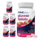 TRUEplus® Glucose Tables, Βατόμουρο Γεύση - 50 Count (Pack of 6)