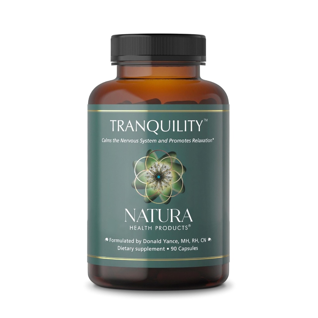Natura Health Products Tranquility Supplement - Supports Relaxation - Featuring L-Theanine, Lemon Balm, Saffron, Kava, Skullcap, Lavender and Passion Flower (90 Capsules)
