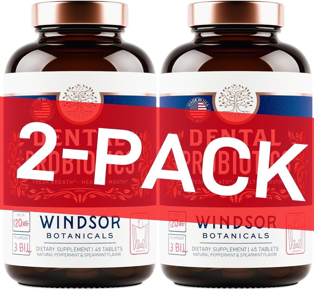 Στοματικά προβιοτικά για τα δόντια και τις τσίχλες - 3BN CFU Lactobacillus Salivarius, Paracasei, K12 Pro B, ινουλίνη Οδοντιατρικά προβιοτικά για την αντιμετώπιση της κακής αναπνοής, Υγεία των ούλων - 90 Best αναπνοή στοματική προβιοτικά δισκία μέντας