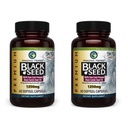 Amazing Herbs Premium Black Seed Oil Κάψουλες - Υψηλής ισχύος, Ψυχρή πίεση Nigella Sativa Aids σε Digestive Υγεία, Ανοσολογική υποστήριξη & λειτουργία του εγκεφάλου - 60 Count, 1250mg (πακέτο του 2)