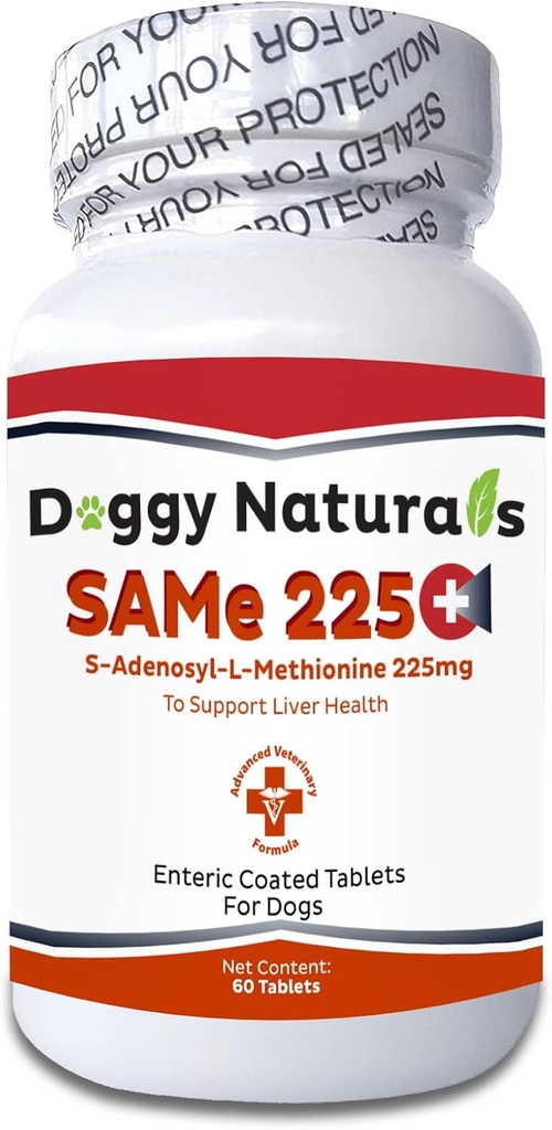 SAM-e 225 MG SAMELQ Liver Support S- Adenosyl- L- Μεθειονίνη για σκύλους (60 δισκία) Κατασκευασμένο στις ΗΠΑ