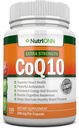 CoQ10 200mg (διπλής αντοχής), 120 κάψουλες - Συνένζυμο υψηλής απορρόφησης Q10 - Επιστημονικά Αποδεδειγμένα Επιπλέον δύναμη CoQ10 Ubiquinone - 4 μήνες προσφοράς