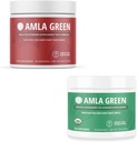 Amla σκόνη & πράσινο τσάι Superfood συμπλήρωμα, αντιοξειδωτική υποστήριξη, Φτιαγμένο με ιβίσκο (90 εξυπηρετούν) & ινδική φραγκοστάφυλα (30 εξυπηρετούν), οργανικά, Vegan