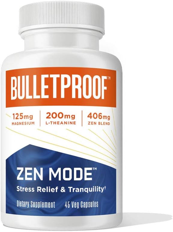 Αδιάβροχες κάψουλες Zen Mode Relief and Tranquility, 45 Count, Supplement for Calm and Relaxation