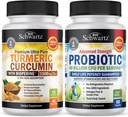 Κουρκουμίνη 1.500mg 45 Count + Probiotic 40 Billion CFU 60 Count