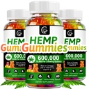 (3 Pack) Υψηλής Ικανότητας καννάβι Gummys 600.000 επιπλέον δύναμη - άγχος, ύπνος, διάθεση, ηρεμία, εστίαση, συμπληρώματα χαλάρωσης, 100% φυσικό εκχύλισμα λαδιού κάνναβης εγχύονται Gummies, Vegan, μη-GMO, Γλουτένη-ελεύθερος
