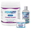 KALA Health MSMPure Starter Bundle με MSM Coarse Flakes 1lb, MSM Muscle & Joint Cream 2oz και MSM Gel με Organic Aloe 8oz