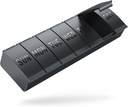 Barhon Pill Organizer Large, Weekly Medicine Pill Organizers, 7 Day Pills Box Case Ταξίδια για Big Vitamin Συμπληρώματα Fish Oil, Μαύρο