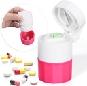 Multifunction Medicine Crusher και Grinder για μικρά δισκία, λεπτή σκόνη, Travel Pill Cutter με Κύπελλο και Αποθήκευση