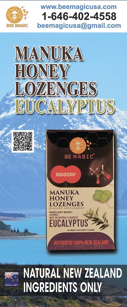 Μανούκα Μέλι + Ευκάλυπτος Lozenges, 15 σταγόνες