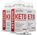 (3 Pack) Ketosyn Keto ACV χάπια 1275MG Keto υποστήριξη Blend Κάψουλα Εναλλακτική για Keto ACV Gummies Formulated with Apple Cider Vinegar Extra Virgin Olive Oil Powder Green Tea Leaf 180 κάψουλες