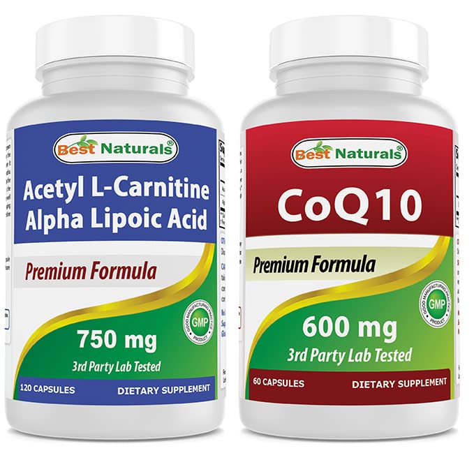 Best Naturals Acetyl L-καρνιτίνη και Alpha Lipoic Acid 750 mg & CoQ10 600 mg