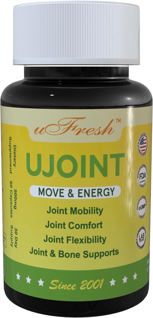 UJoint Move & Energy Joint Ευελιξία και Κινητικότητα Διαιτητικά Συμπληρώματα, 30 Ημέρα προσφοράς, 60 Κάψουλες (1)