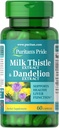Puritan's Pride Milk Thittle & Dandelion Extract 60 Count