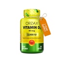 ORZAX Vitamin D3 2000 IU (50 mcg) – Immune Support & Bone Health Softgels, Non-GMO, Gluten Free, Sugar Free – Mood & Muscle Wellness Supplement – 1 Year Supply, 360 Softgels