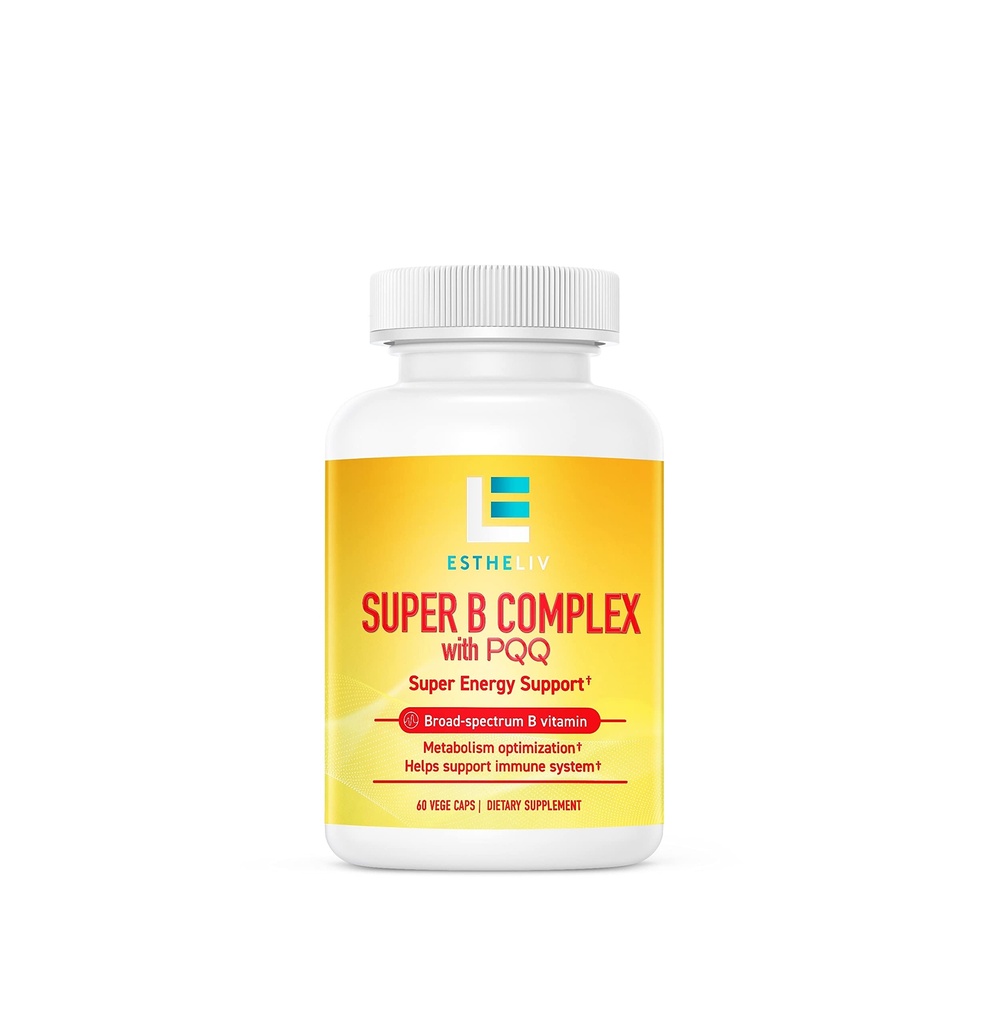 ESTHELIV® Super B Complex with PQQ - 60 VegeCaps