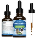Pet Wellbeing Dandelion Root για γάτες - Liver & Heart Health, Digestive Function, Blood Sugar Support, Certified Organic - Veterinian-Formulated Herbal Supplement 2 oz (59 ml)