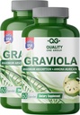 GRAVIOLA MAX - Graviola Extract Supplement - Soursop (Annona muricata) - Immune System Booster & Αντιοξειδωτικά σε Κάθε Καψάκιο Καθαρής Graviola (2 Μονάδες)