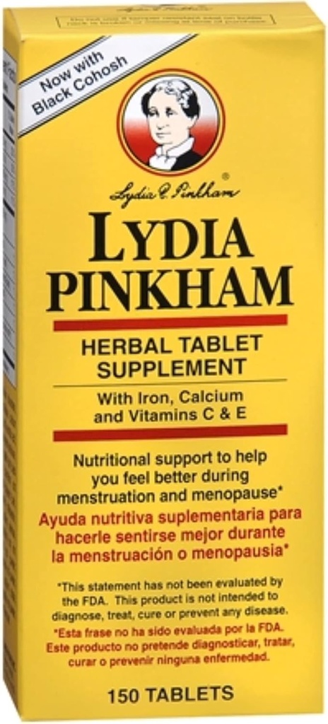 Lydia Pinkham Βότανο δισκίο συμπλήρωμα 150 Δισκία (πακέτο των 4)