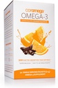 Coromega Omega 3 Fish Oil Συμπλήρωμα, 650mg Ωμέγα-3s με 3X Καλύτερη Απορρόφηση από Softgels, Σοκολάτα Πορτοκαλί Γεύση, 90 Single Serv Squeeze Packets