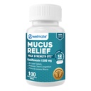 WELMATE - Mucus Relief - Guaifenesin 1200 mg Μέγιστη δύναμη - Extended- Release Reventorant Tablets - Βοηθά στη σαφή συμπύκνωση στο στήθος & χαλαρώστε Mucus - 12 Hour Relief - 100 Count