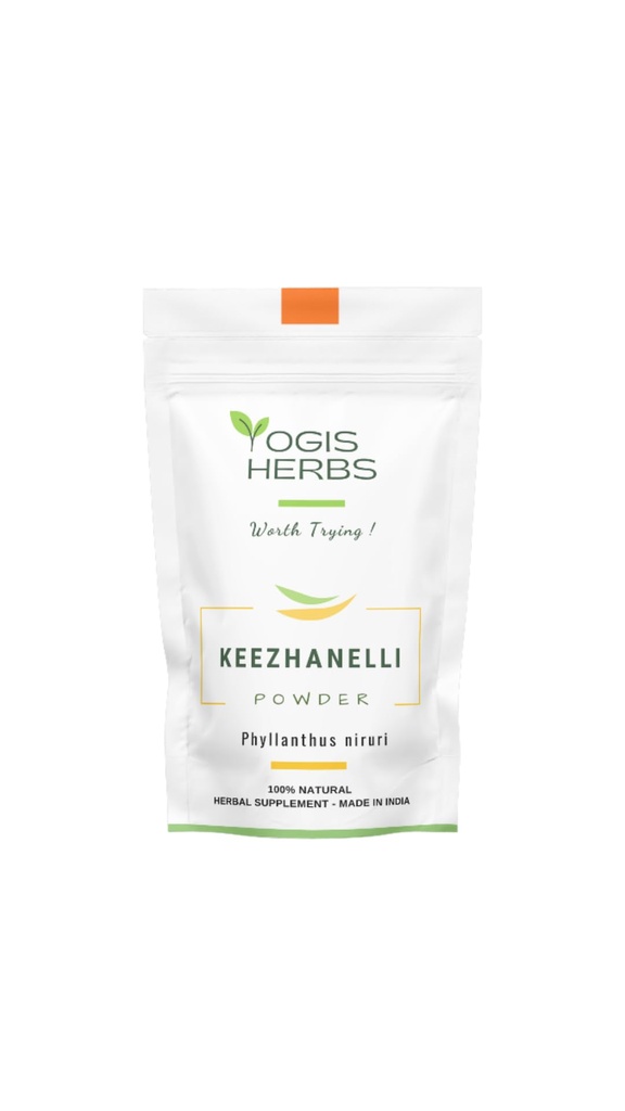 YOGIS HERBS Keezhanelli σκόνη (Phylanthus Niruri) 