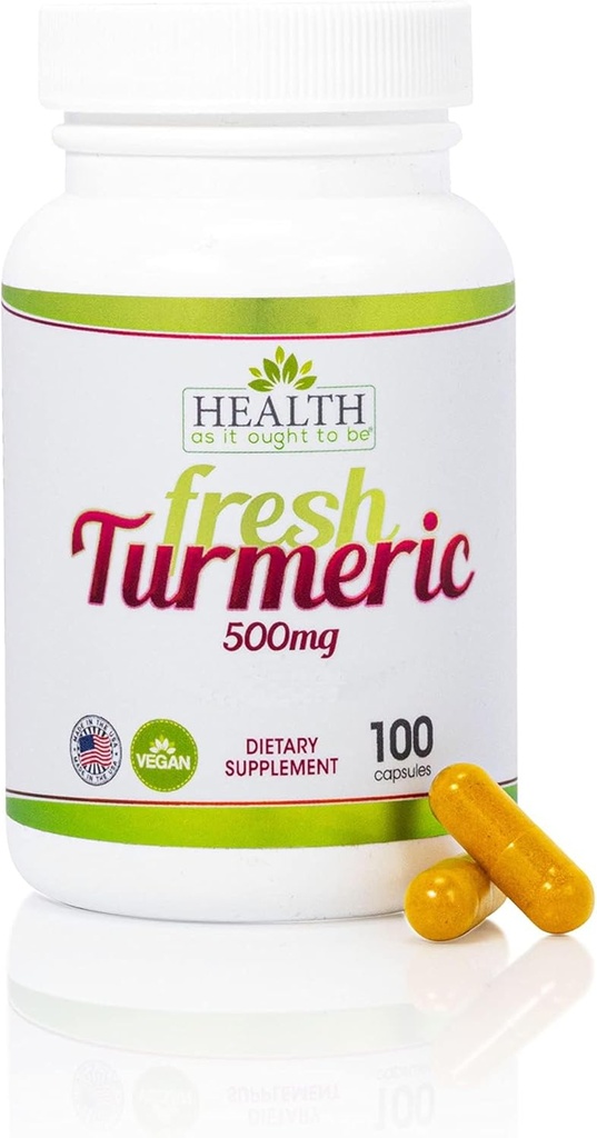 Υγεία Όπως θα έπρεπε να είναι Fresh Turmeric 500 mg συμπλήρωμα 
