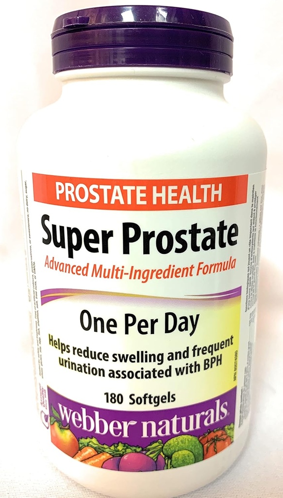 Webber Naturals Super Prostate Ένα ανά ημέρα, 180 softgels