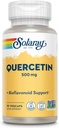 SOLARAY Quercetin 500 mg, Υποστηρίζει τον κόλπο, την αναπνευστική, ανοσολογική λειτουργία & φυσιολογικά, υγιή επίπεδα ουρικού οξέος, 90 VegCaps