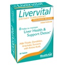 HealthAid LiverVital – Μια φορά-Καθημερινή βοτανική υποστήριξη του ήπατος με γαϊδουράγκαθο, δαντελίων, κουρκουμά & Artichoke Plus Μεθειονίνη, Χολίνη & Ινοσιτόλη 