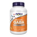 NOW Συμπληρώματα τροφίμων, GABA (Gamma-Aminobutyric Acid), Νευροδιαβιβαστής Υποστήριξη*, Πορτοκαλί Γεύση, 90 Μασώμενα