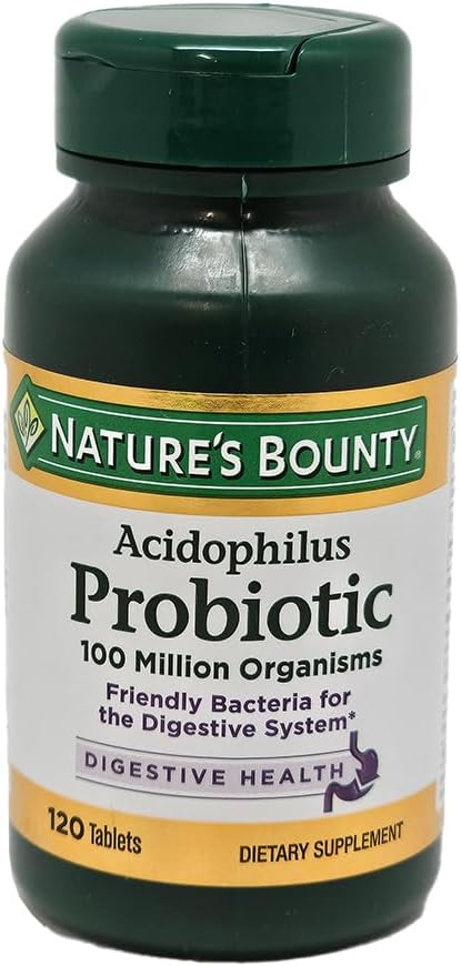 Nature's Bounty Probiotic Acidophilus Tablets, 120 tablets